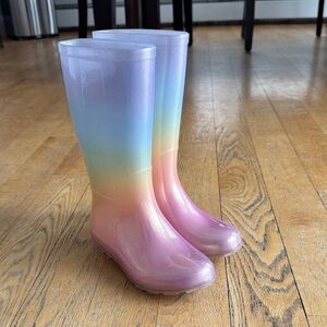 Rainbow Gradient Rain Boots